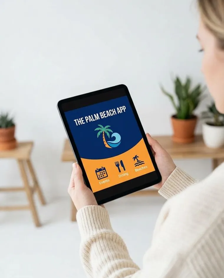 download the mobile app for easy transactions — The Palm Beach